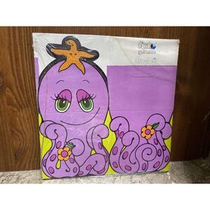 Vintage 1970s Dipak Animal Pop up 3-D Gift Box Octopus #3845 3.5x3.5x3.5"